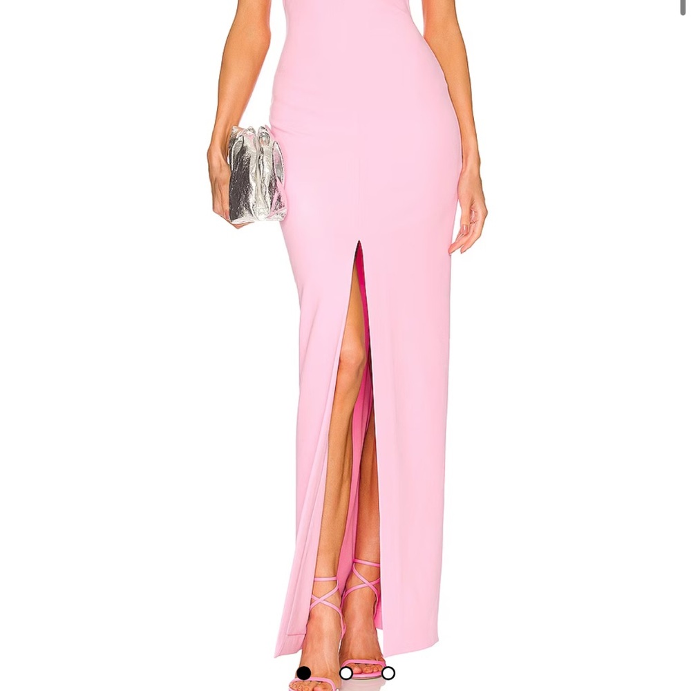 Solace London Pink Strapless Gown - Picture 5 of 5